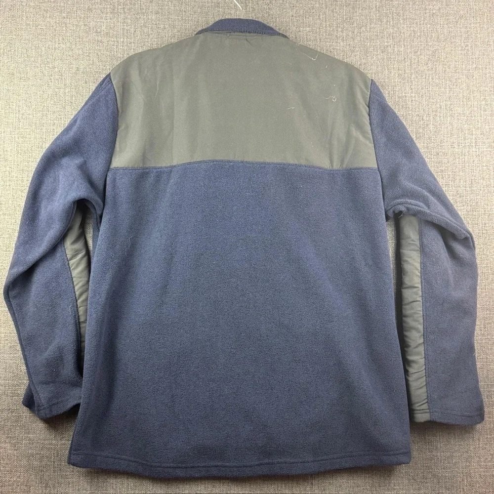 BYU Cougars Jacket Mens Large Blue‎ Gray NCAA Football Fleece Champion Full Zip